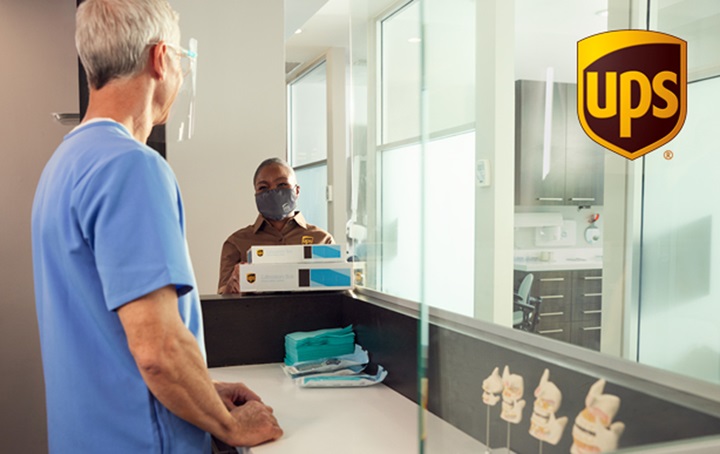 UPS — driver picking up package