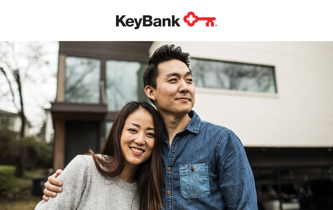 Couple in front of a house — KeyBank 