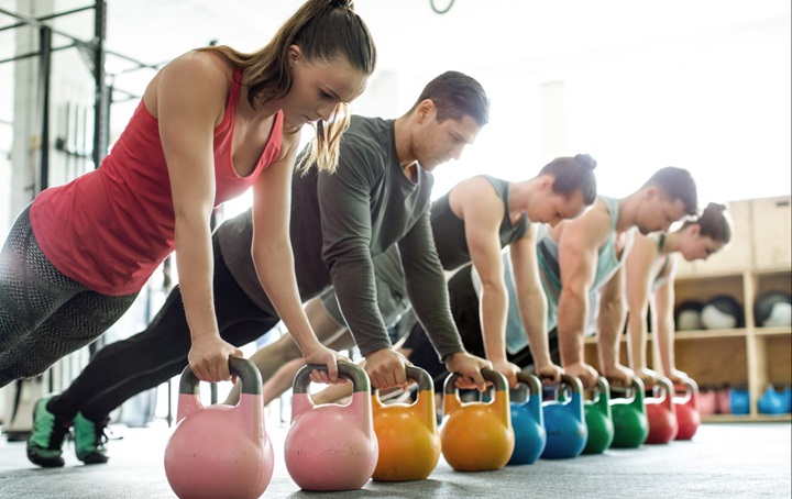 Image of an exercise class
